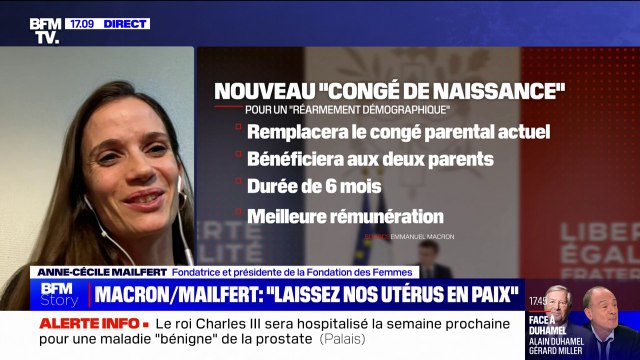 Les enfants ne sont pas des armes : Anne-Cécile Mailfert (présidente de la Fondation des Femmes) réagit au réarmement démographique qu'a appelé de ses vœux Emmanuel Macron