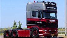Scania V8 DE WINTER TRANSPORT _LOUD SOUND! _ SMOKE SWITCH!