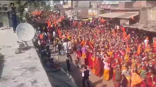 अक्षत कलश यात्रा में उमड़ा श्रद्धा का सैलाब जगह-जगह हुआ स्वागत