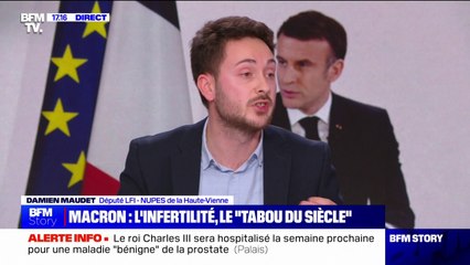 Natalité: "Pour faire un enfant, il faut une situation. Depuis 2017, tout est fait pour qu'il n'y en ait plus", affirme Damien Maudet (LFI)