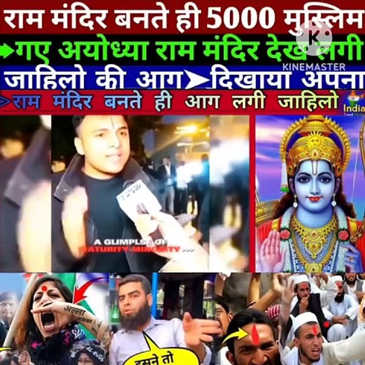 As soon as the Ram temple was built, 5000 Muslims went to Ayodhya ...