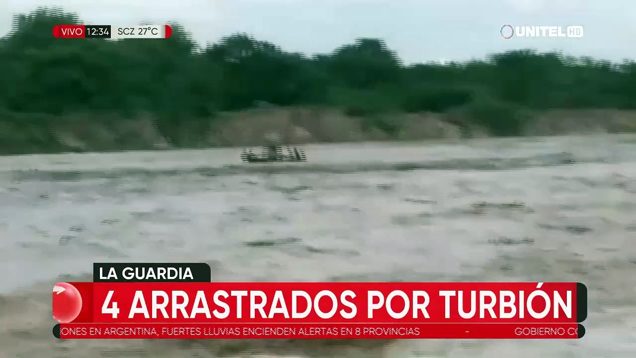 ​Al menos cuatro personas en una balsa fueron arrastradas por el río en el municipio de La Guardia