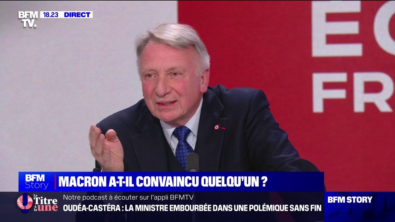 Conférence de presse d'Emmanuel Macron: "Le président de la République est passé à côté de tous les sujets essentiels", pour Roger Chudeau (RN)