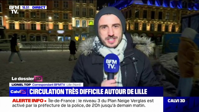 Ça fait longtemps qu'on n'avait pas vu Lille sous la neige : Les Lillois profitent des flocons sur la Grand'Place