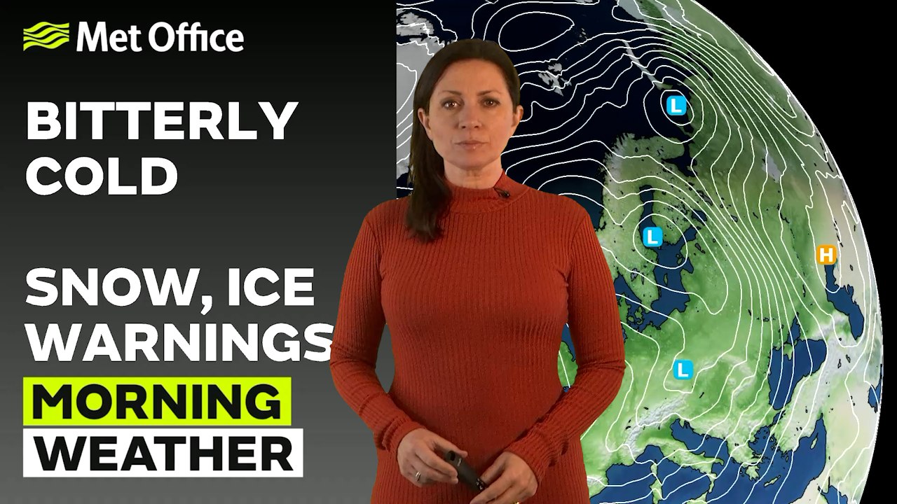 Met Office Morning Weather Forecast 18/01/24 –  Bitterly cold still