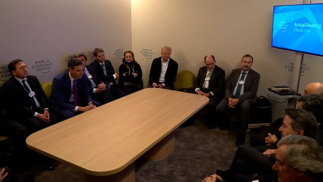 Los empresarios del Ibex acuden a la llamada de Sánchez en Davos con Galán y Del Pino a la cabeza