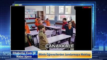 Minik Öğrencilerden Jandarmaya Mektup