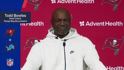 下载视频: 'Lions play in a dome!' - Bowles confused by Detroit weather factor