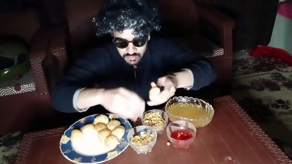 Pani puri eating show