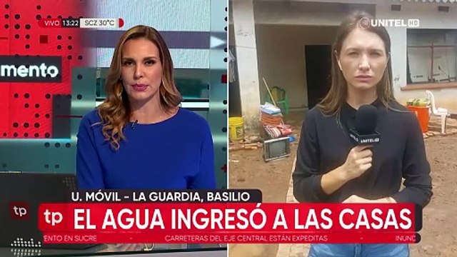 Lluvias deja viviendas llenas de agua y familias afectadas en la localidad de Basilio, en Santa Cruz