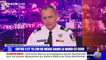 Neige: "L'ensemble des services de la Sécurité civile sont mobilisés", indique son porte-parole Sébastien Paletti