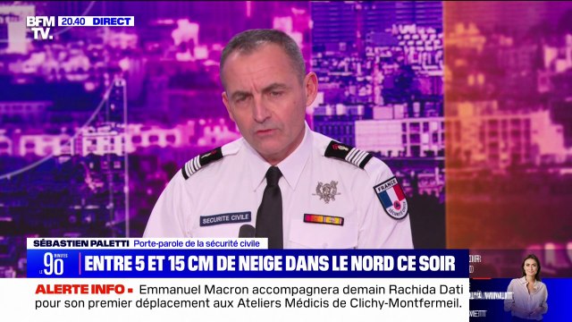 Neige: L'ensemble des services de la Sécurité civile sont mobilisés , indique son porte-parole Sébastien Paletti