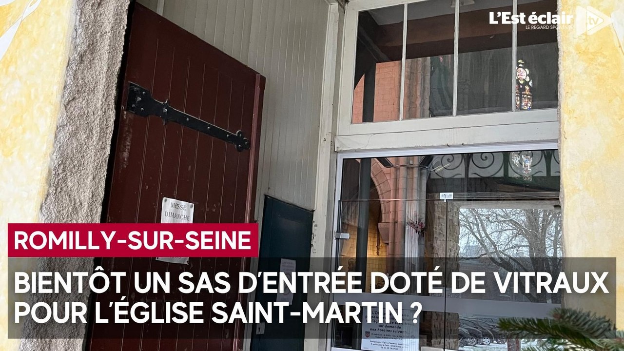 Bientôt un sas d’entrée doté de vitraux pour l’église Saint-Martin à Romilly-sur-Seine ?
