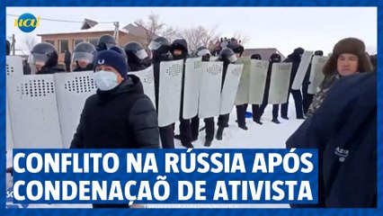 Conflito na Rússia após condenação de ativista