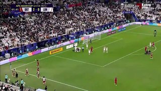 الشوط الثاني مباراة قطر ولبنان كأس اسيا 2023