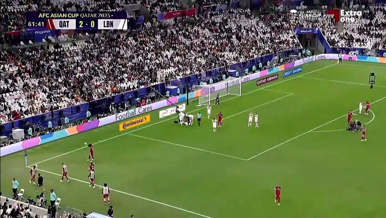 الشوط الثاني مباراة قطر ولبنان كأس اسيا 2023