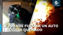 Sujeto incendia camioneta y moto en Cuautitlán Izcalli