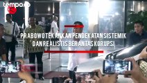 Di Paku Integritas KPK Prabowo Tekankan Pendekatan Sistemik Dan Realistis Demi Berantas Korupsi