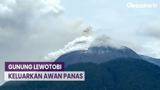 Erupsi Gunung Lewotobi Laki-Laki di NTT Disertai Luncuran Awan Panas
