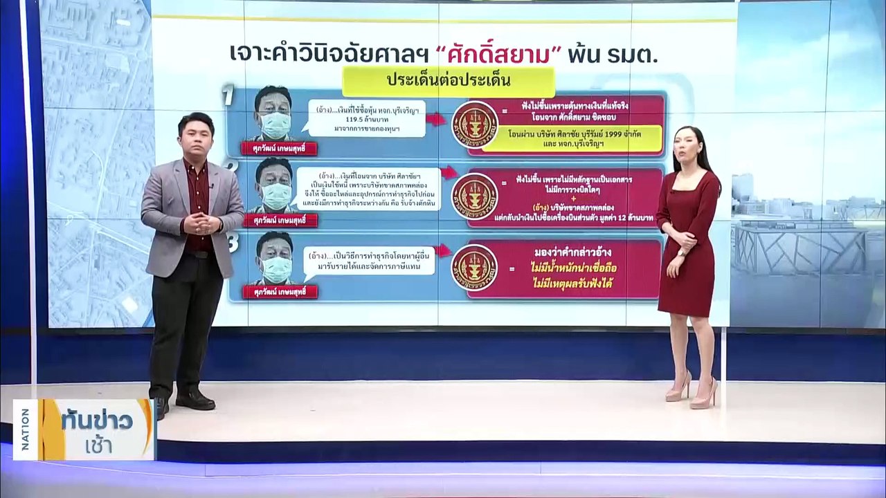ศาล รธน. ฟัน "ศักดิ์สยาม" ซุกหุ้น พ้นเก้าอี้ รมต. | เนชั่นทันข่าวเช้า | 18 ม.ค. 67 | PART 2