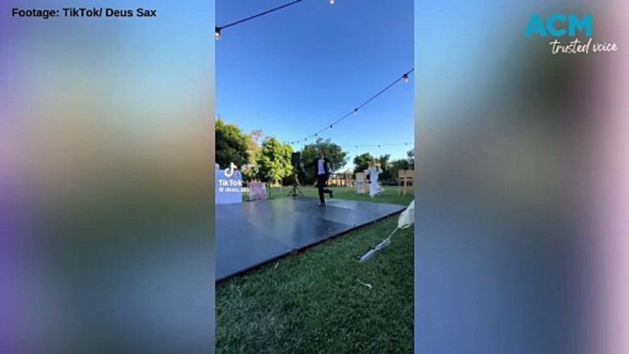 Deus Sax's wedding TikTok has been viewed by more than eight million people