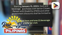 Advisory ng isang sikat na coffee chain na naglilimita sa senior citizen at PWD discounts, binatikos ng mga kongresista