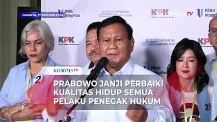 Janji Prabowo Berantas Korupsi di Indonesia: Perbaiki Kualitas Hidup Penegak Hukum