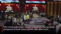KPU Minta Pengawal Pribadi Capres-Cawapres Dikurangi di Debat Cawapres