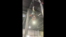 RINGS WORKOUT (DISLOCATE SHOOT TO L WORK/SINGLE ARM IRON CROSS EXERCISE) - AT SPARTAN GYMNASTICS