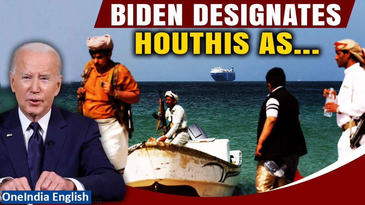 Red Sea Crisis: Biden Designates Houthis Following Fresh Attack on American Ship | Oneindia