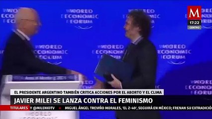 Javier Milei se lanza contra justicia social y el feminismo; alerta que "Occidente está en peligro"