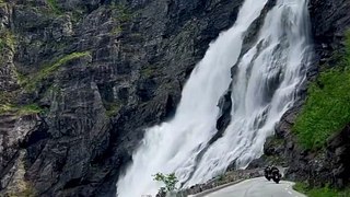 Travel in Norway and Looking at waterfalls very very beautiful