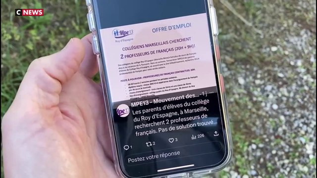 Pénurie de profs : des parents agissent à Marseille