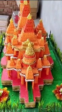 शिक्षक ने बनाया राम मंदिर का ऐसा प्रतिरूप, हर कोई कर रहा तारीफ...देखें वीडियो