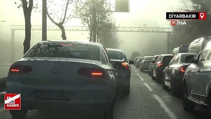 Diyarbakır’da uçuşlara sis engeli