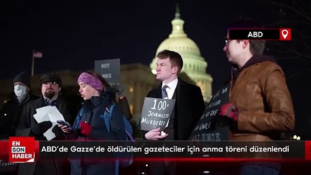 ABD'de Gazze'de öldürülen gazeteciler için anma töreni düzenlendi