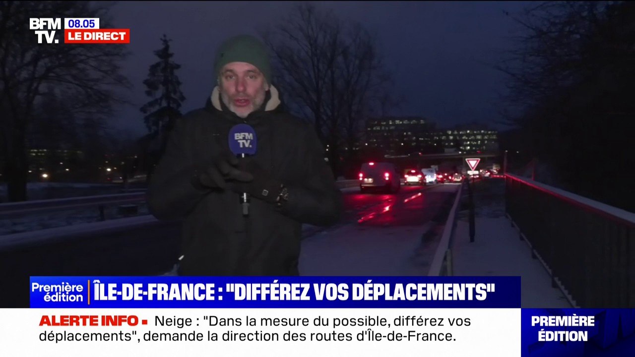 En Île-de-France, les autorités ont demandé aux usagers de "différer les déplacements" à cause de la neige