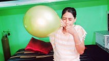Blowing brown letex balloons /royal khushi #royalkhushi #royalkhushivlogs