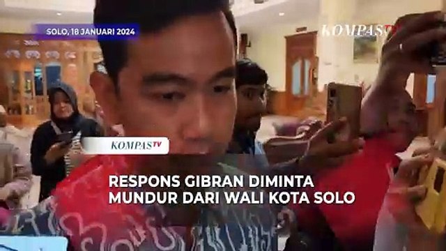Respons Gibran Rakabuming Diminta Mundur dari Wali Kota Solo: Terima Kasih Masukannya