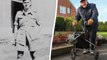 WW2 vet, 100, walks 660 miles around his garden after being inspired by Captain Tom