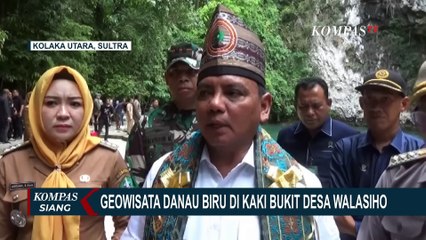 Pesona Geowisata Danau Biru di Kaki Bukit Desa Walasiho