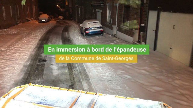 En immersion à bord de l'épandeuse de la Commune de Saint-Georges