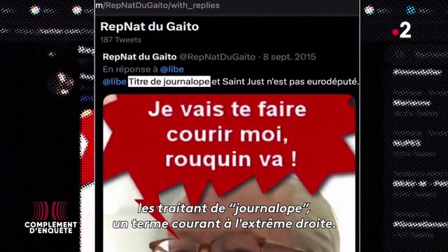 Jordan Bardella conteste des révélations que va faire Complément d'enquête sur France 2 selon lesquelles il a tenu anonymement un compte X diffusant des messages racistes - VIDEO