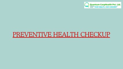 Preventive Health Checkup