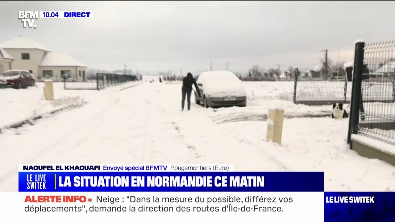 Neige en Normandie: plus de 10 cm relevés à Rougemontiers
