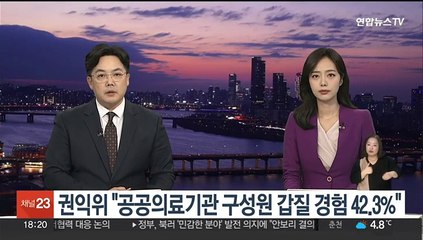 권익위 "공공의료기관 구성원 갑질 경험 42.3%"