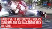 Aabot sa 11 motorcycle riders, sumemplang sa kalsadang may oil spill | GMA Integrated Newsfeed