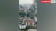 Ataşehir'de işçilerin kaldığı konteynerlerde yangın! Ekipler olay yerine sevk edildi