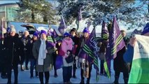 NI Day of Action - Striking workers on the march in Derry