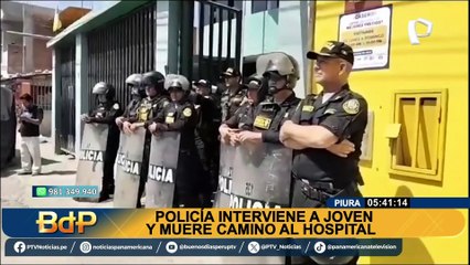 Piura: Policía interviene a joven y muere camino al hospital